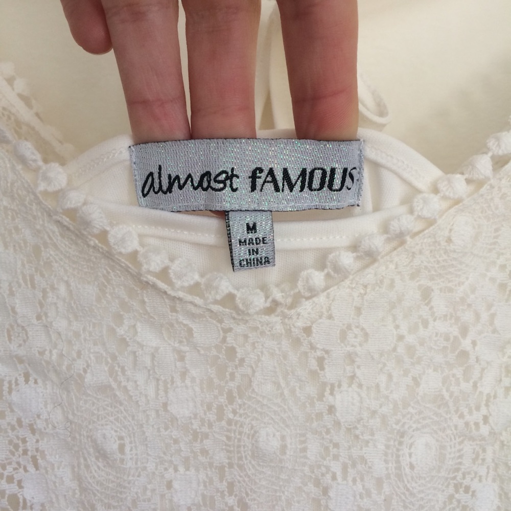 EUC Lace Romper Sz M - Picture 4 of 4